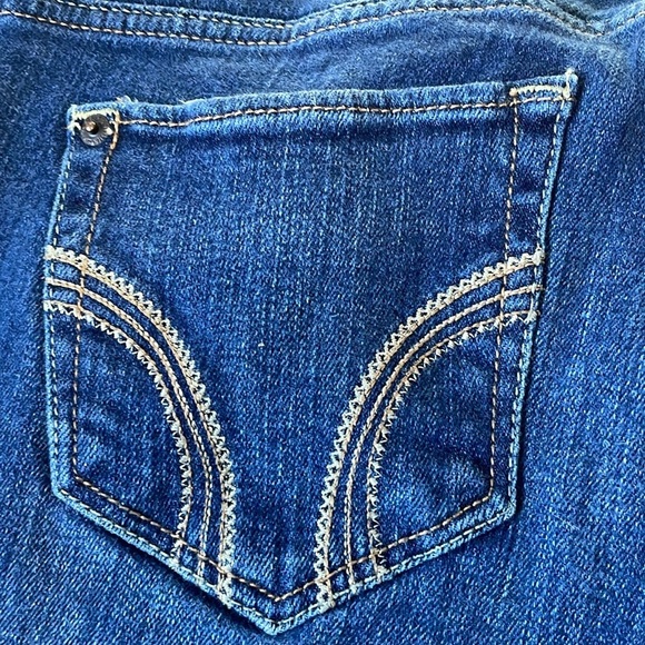 Hollister SoCal Stretch Jeans Womens 28 (Juniors Size 7) Straight Leg Med Wash - Picture 6 of 12
